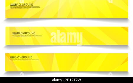 Modern web banner background. abstract vector template design Stock Vector