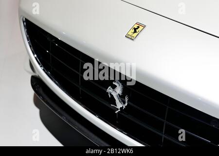 Details of a Ferrari,International Motor Show IAA 2011,Frankfurt,Hesse,Germany,Europe Stock Photo