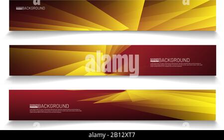 Modern web banner background. abstract vector template design Stock Vector