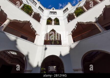 Inner patio and campus of the Autonomous University of Yucatan, Merida Stock Photo