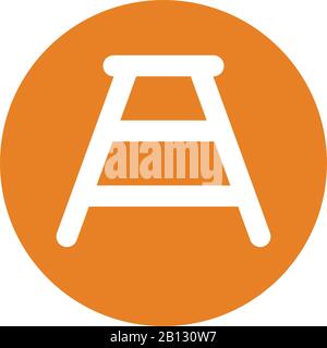 Pixel perfect Bench icon, Ladder, Construction element for commercial, print media, web or any type of design projects. Stock Vector