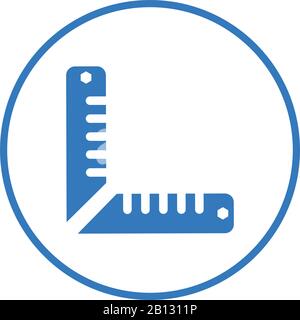 Pixel perfect Ruler icon, size measurement for commercial, print media ...