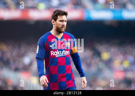 Camp Nou, Barcelona, Catalonia, Spain. 22nd Feb, 2020. La Liga Football, Barcelona versus Eibar; Lionel Messi of FC Barcelona Credit: Action Plus Sports/Alamy Live News Stock Photo