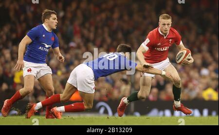 Romain Ntamack during the 6 or Six Nations Championship rugby match