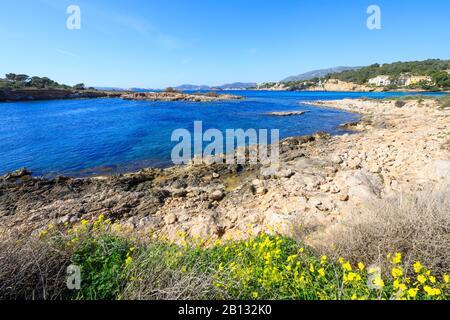 Mallorca seascape mediterranean view, Spain Stock Photo