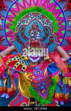 Participant in the Masskara Festival in Bacolod Philippines Stock Photo