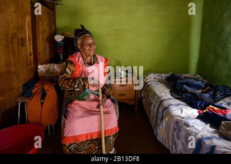 Basotho woman,Lesotho,Africa Stock Photo
