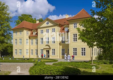 Mirow Castle on the Castle Island in Mirow,Mecklenburg-Vorpommern,Germany <br> Mirow Castle on Castle Island in Mirow,Mecklenburg Western Pomerania,Germany Stock Photo