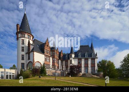 Klink Castle near Waren -Müritz,Mecklenburg Western Pomerania,Germany Stock Photo