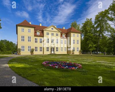 Mirow Castle on the Castle Island in Mirow,Mecklenburg-Vorpommern,Germany <br> Mirow Castle on Castle Island in Mirow,Mecklenburg Western Pomerania,Germany Stock Photo