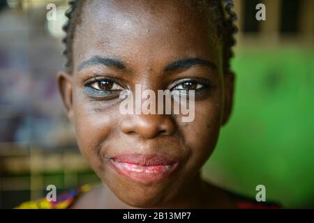 Portraits of Ghanaian girls Stock Photo