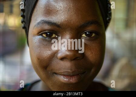 Portraits of Ghanaian girls Stock Photo