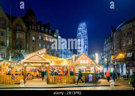 Ferris wheel, Sheffield Christmas Market, Sheffield, Yorkshire, England, UK Stock Photo