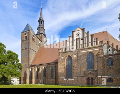 St. Stephen Church in Tangermuende,Saxony-Anhalt,Germany Stock Photo