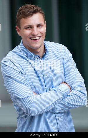 Young smiling man Stock Photo