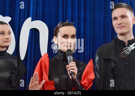 Kiev, Ukraine. 22nd Feb, 2020. Ukrainian band Go-A represent Ukraine at the Eurovision 2020 Song Contest (ESC) (Photo by Aleksandr Gusev/Pacific Press) Credit: Pacific Press Agency/Alamy Live News Stock Photo