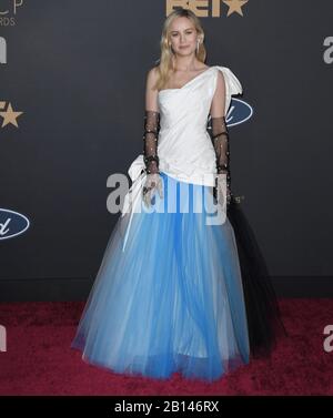 Brie Larson arrives at the 51st NAACP Image Awards held at the Pasadena Civic Auditorium in Pasadena, CA on Saturday, ?February 22, 2020.  (Photo By Sthanlee B. Mirador/Sipa USA) Stock Photo