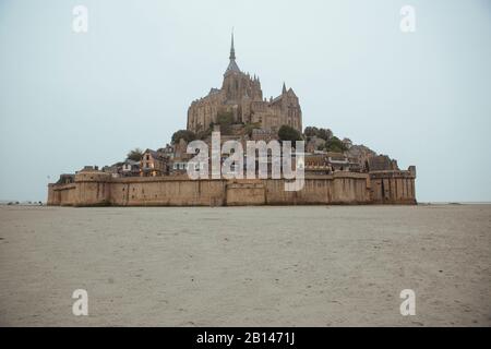 Mont Saint-Michel in France Stock Photo