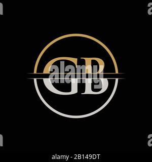 GB letter Type Logo Design vector Template. Initial Letter GB logo Design Stock Vector