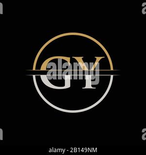 GY letter Type Logo Design vector Template. Initial Letter GY logo Design Stock Vector