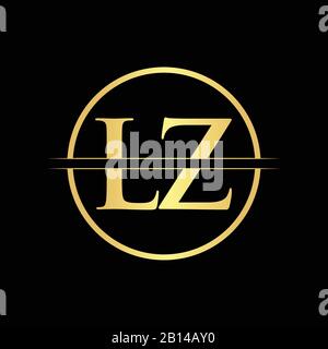 Initial LZ letter Logo Design vector Template. Abstract Letter LZ logo Design Stock Vector