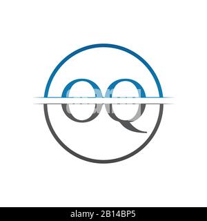 Initial Monogram Letter OQ Logo Design Vector Template. OQ Letter Logo Design Stock Vector