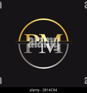 Initial Monogram Letter PM Logo Design Vector Template. Abstract PM Letter Logo  Design Stock Vector Image & Art - Alamy