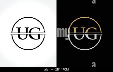 Initial Letter UG Logo Design Vector Template. UG Letter Logo Design Stock Vector