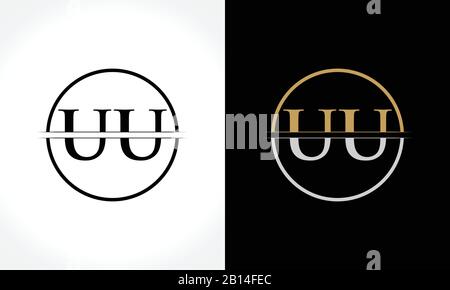 Initial Letter UU Logo Design Vector Template. UU Letter Logo Design Stock Vector