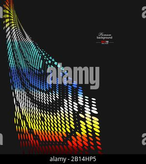 Abstract halftone colorful background for creative design tasks Stock Vector