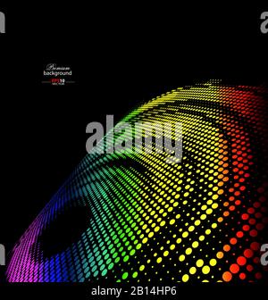 Abstract halftone colorful background for creative design tasks Stock Vector