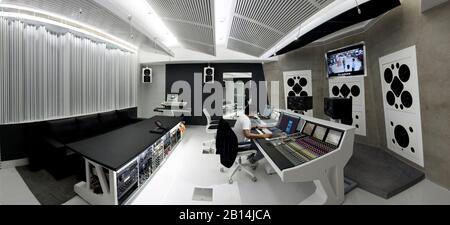 CHENNAI, INDIA - January 2017: A multiplex of studios for Harris Jayaraj, a very well known indian music composer. Stock Photo