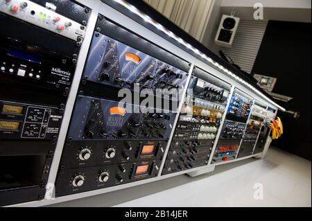CHENNAI, INDIA - January 2017: A multiplex of studios for Harris Jayaraj, a very well known indian music composer. Stock Photo