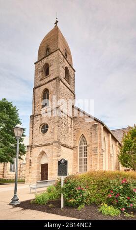 Old St. Mary Church (Die Alte Kirche), built 1863, Fredericksburg, Texas, USA Stock Photo