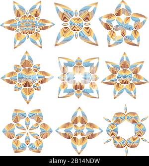 Collection of various creative graphics design vector elements Stock Vector