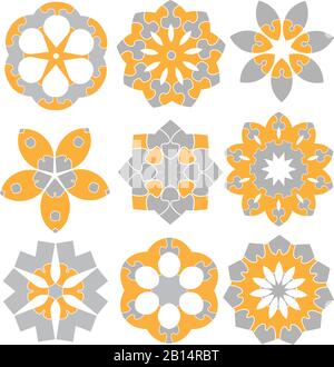 Collection of various creative graphics design vector elements Stock Vector