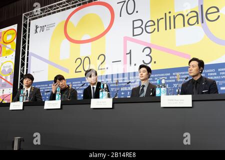 Berlin, Germany. 22nd Feb, 2020. Press Conference of 'Time to Hunt' (SA-NYANG-EUI-SI-GAN) at 70th Berlinale 2020. (Photo by Beata Siewicz/Pacific Press) Credit: Pacific Press Agency/Alamy Live News Stock Photo