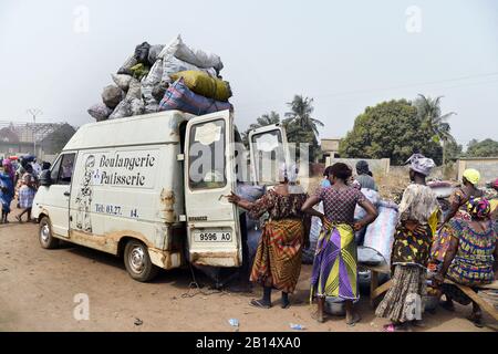 Food Market of Kpalimé - Togo - West Africa Stock Photo