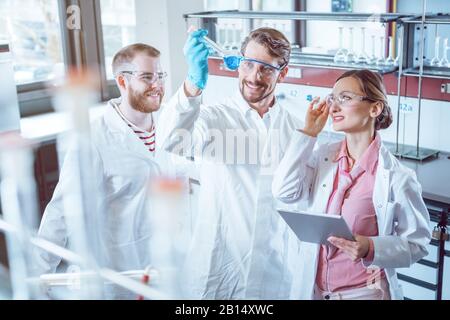Scientists doing science Stock Photo