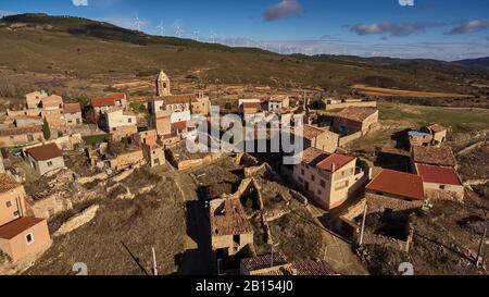 Villarroya is a small village in La Rioja province, Spain Stock Photo