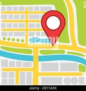 gps mobile map Stock Vector