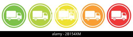 delivery time rating Stock Vector