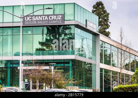 Feb 21, 2020 Santa Clara / CA / USA - UC Santa Cruz campus in Silicon Valley; UC Santa Cruz or UCSC is a public research university in Santa Cruz, Cal Stock Photo