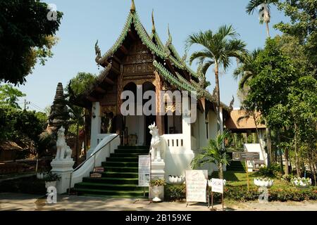 Chiang Mai Thailand - Temple Umong Mahathera Chan main temple Stock Photo