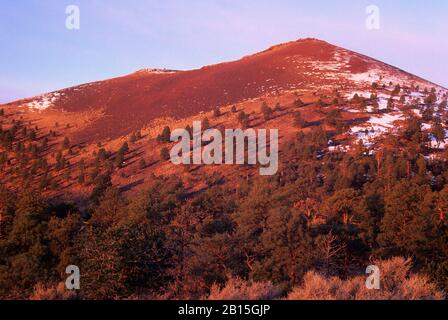 Sunset Crater from Cinder Hills Overlook, Sunset Crater National Monument, Arizona Stock Photo