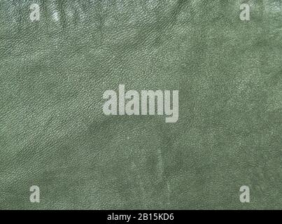 Background of green suede leather Stock Photo