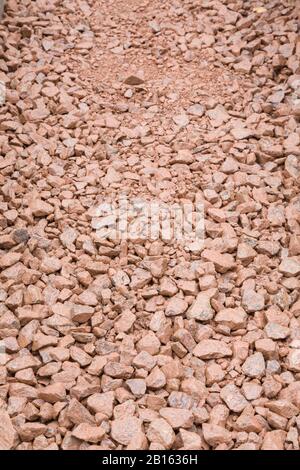 Close up of Type 1 sub base aggregate used as a construction material ...