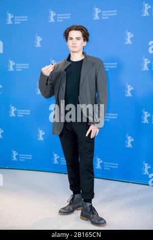 Berlin, Germany. 23rd Feb, 2020. 70th Berlinale, Photocall, Special Gala, High Ground: Maximillian Johnson, actor. The International Film Festival takes place from 20.02. to 01.03.2020. Credit: Christoph Soeder/dpa/Alamy Live News Stock Photo