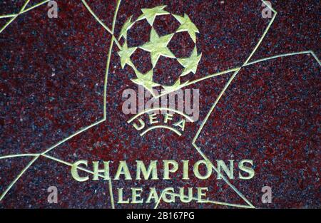 MOSCOW, RUSSIA - August 15, 2017 Logo UEFA Champions League Stock Photo