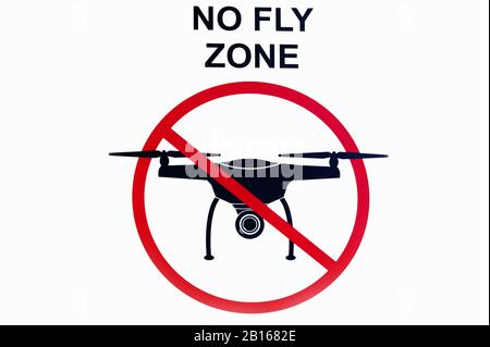 No-fly zone sign. Warning sign. Vector illustration design Stock Vector  Image & Art - Alamy